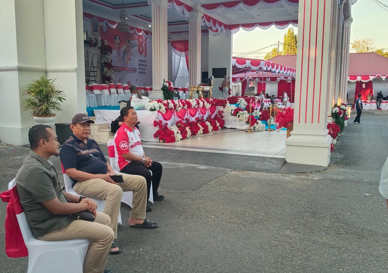 HUT ke-81 RI di Gorontalo: Biro Umum Finalisasi Persiapan Upacara di Rumah Jabatan Gubernur, Tenda dan Fasilitas Dipastikan Siap