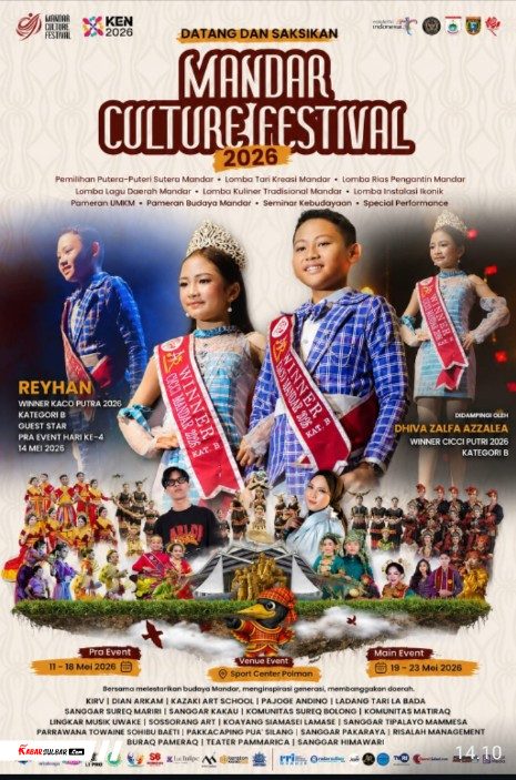 Semangat Reyhan, Bocah Kelas 6 Asal Polewali Mandar yang Jadi Pemenang Kaco Mandar 2026 di Mandar Culture Festival