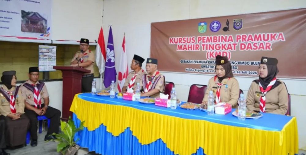 Wakil Bupati Tebo Buka Diklat Kursus Mahir Dasar Pramuka, Tekankan Pembina Berkualitas Lahirkan Generasi Berkarakter