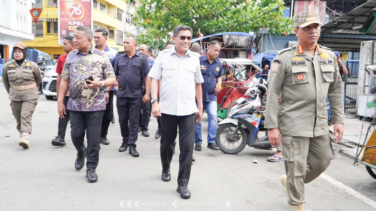 Pemkot Ambon Perketat Penataan Pasar Mardika, Targetkan Optimalisasi Aset Daerah yang Terlantar