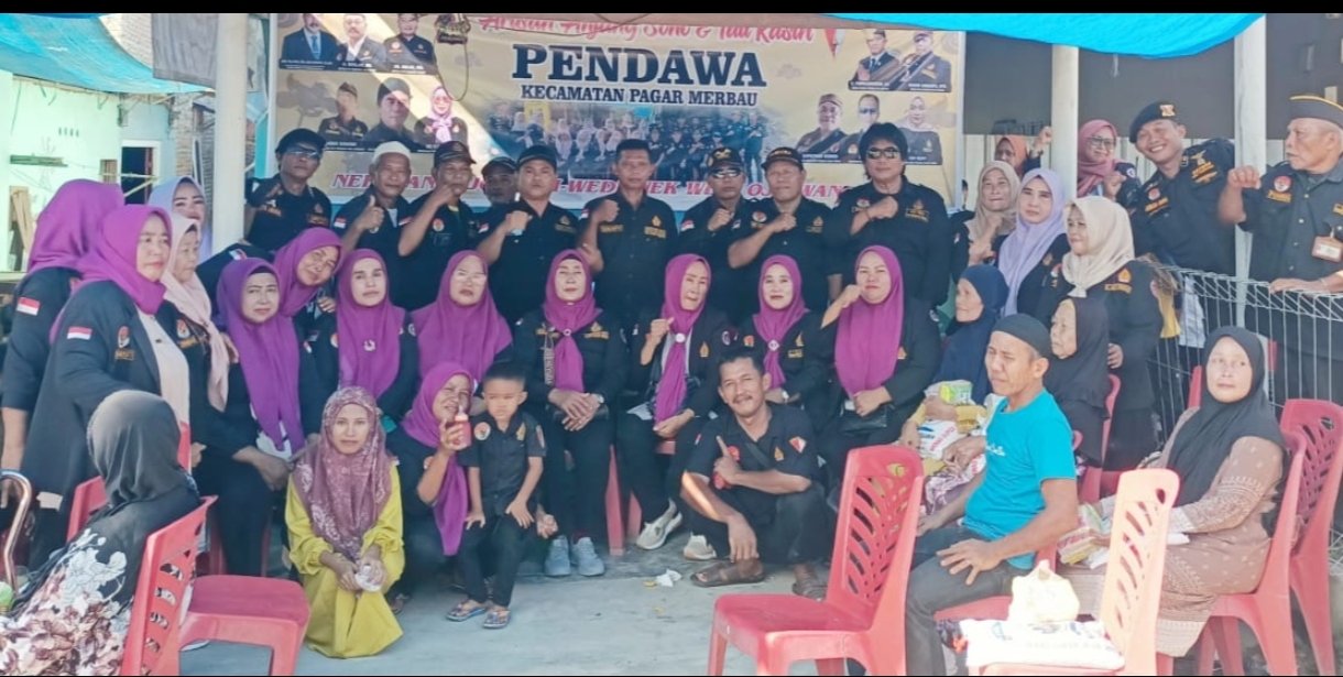 Keluarga Besar PENDAWA Pagar Merbau Deli Serdang Gelar Arisan Anjangsono dan Santuni Anak Yatim serta Kaum Dhuafa
