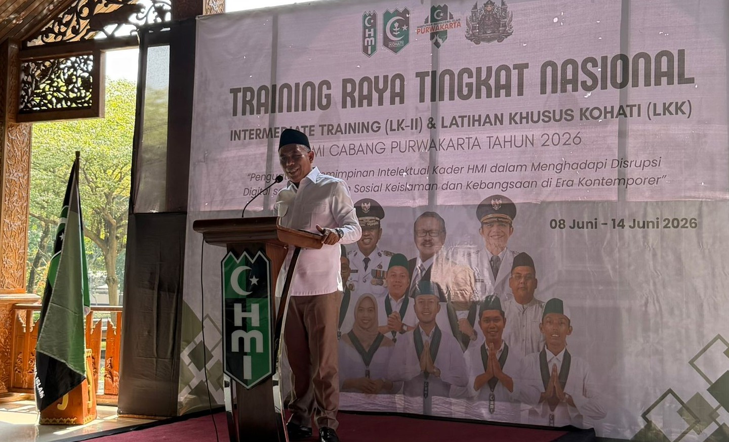 Ketua Golkar Maluku Umar Lessy Buka LK2 HMI di Purwakarta: Organisasi Lahir untuk Cetak Pemimpin, Bukan Sekadar Sarjana