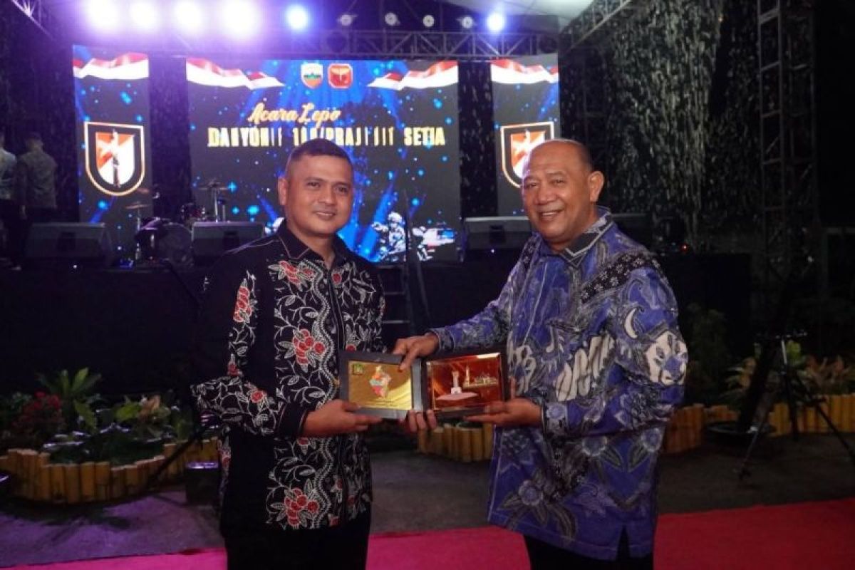 Bupati Langkat Syah Afandin Apresiasi Pengabdian Danyonif 100/Prajurit Setia, Tongkat Komando Resmi Berganti