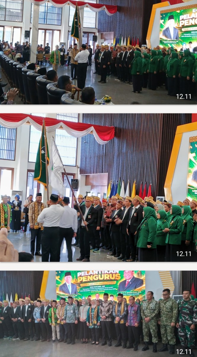 Gubernur Lampung Mirza Resmi Lantik Pengurus KAHMI, Ajak Kolaborasi Wujudkan Lampung Maju