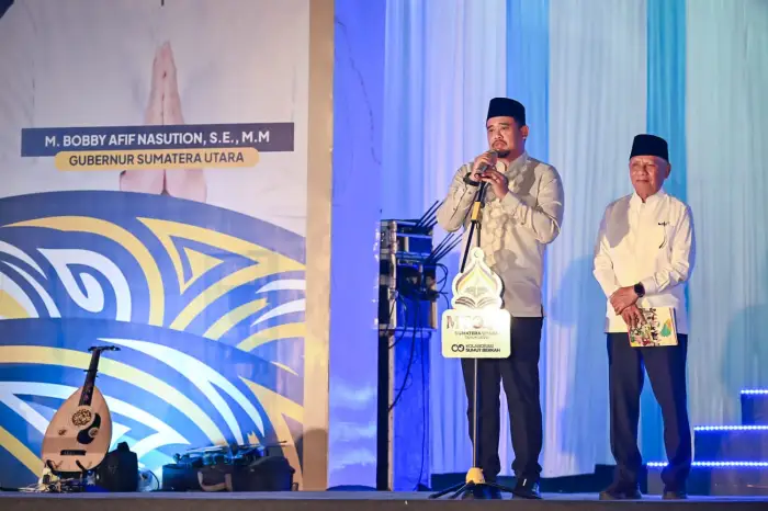 Wamenag RI Apresiasi Kekompakan Gubernur Bobby dan Wagub Surya di Pembukaan MTQ ke-40 Sumut 2026