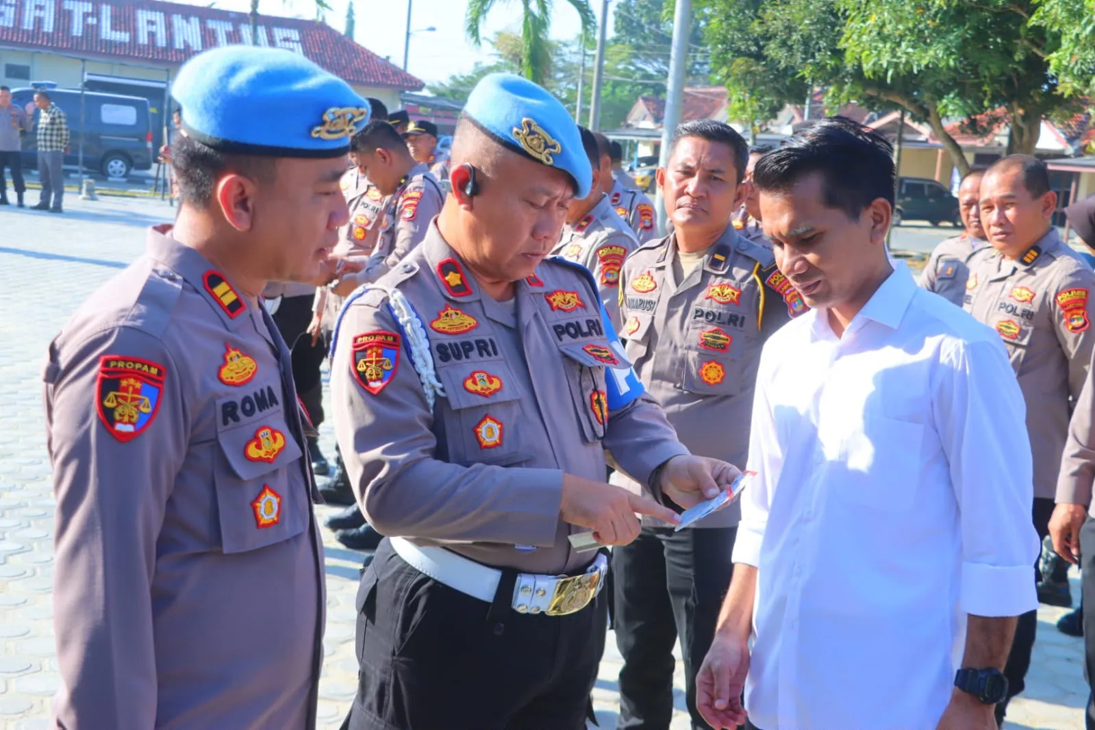 Polres Lampung Tengah Jalani Tes Urine Mendadak, Seluruh Personel Negatif Narkoba
