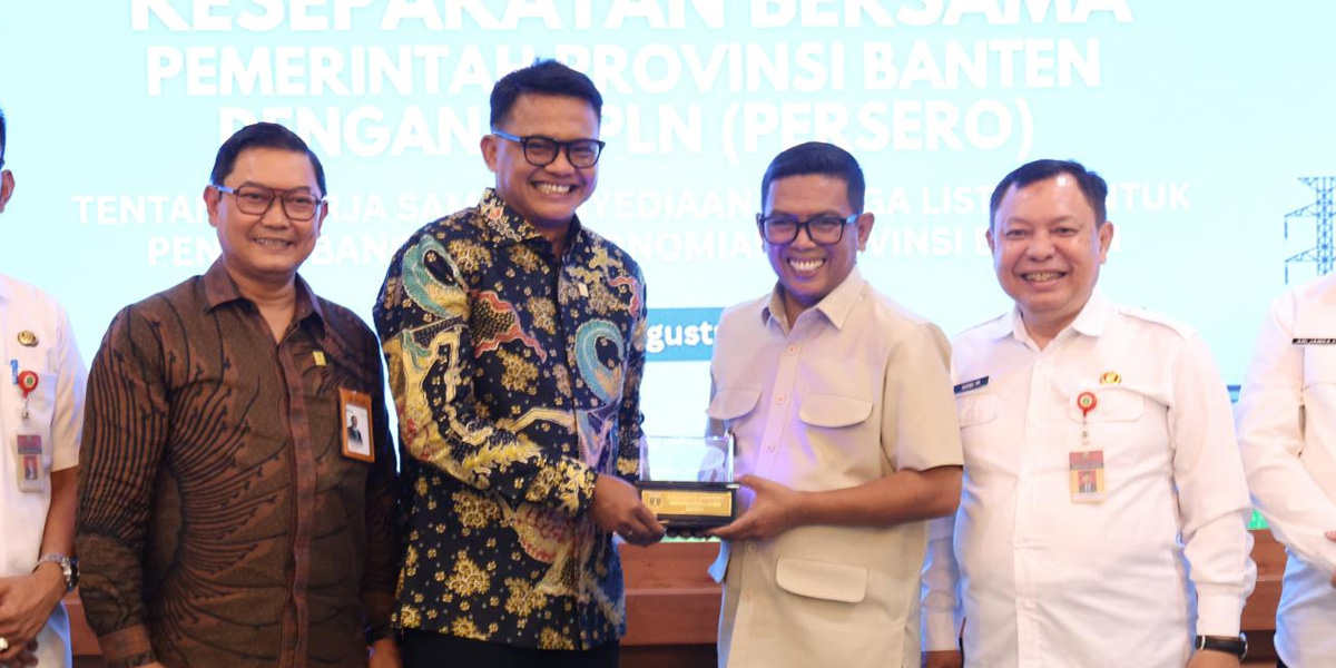 Pemprov Banten dan PLN Teken Kerja Sama Energi Listrik Berkelanjutan, Andra Soni: Kepastian Pasokan Kunci Tarik Investasi