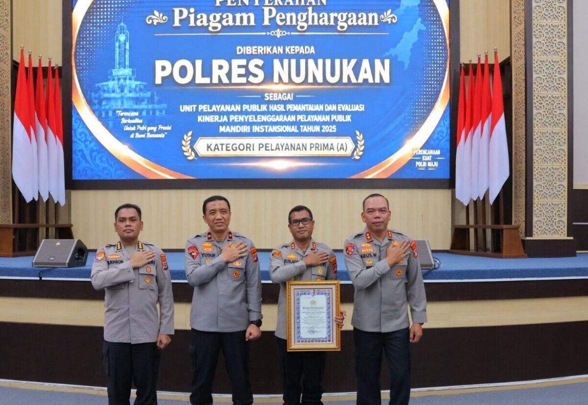 Polres Nunukan Raih Predikat Pelayanan Prima 2025, Kapolda Kaltara Ingatkan Jangan Berhenti Berinovasi