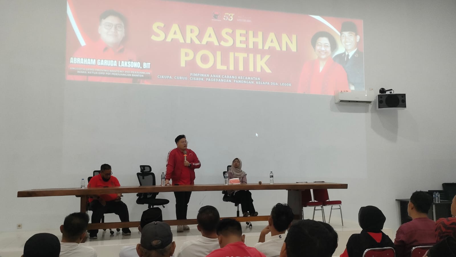 Kader PDIP 7 Kecamatan di Tangerang Ikuti Saresehan Kebangsaan Abraham Garuda Laksono, Bahas Ideologi hingga Harga Kebutuhan Pokok