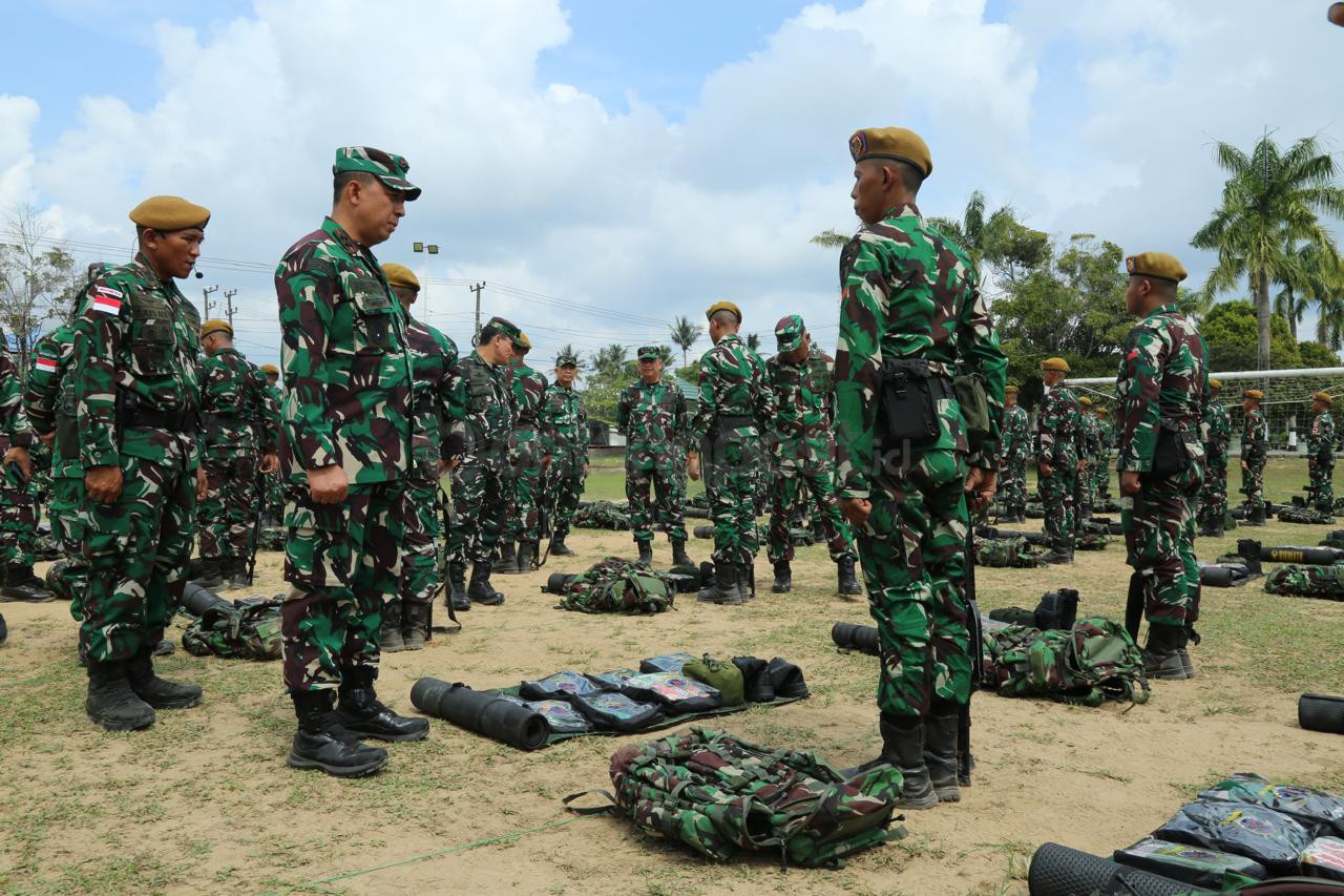 350 Prajurit TNI Yon Arhanud 7/ABC Digembleng di Bontang, Siap Jaga Perbatasan RI-Malaysia Setahun Penuh
