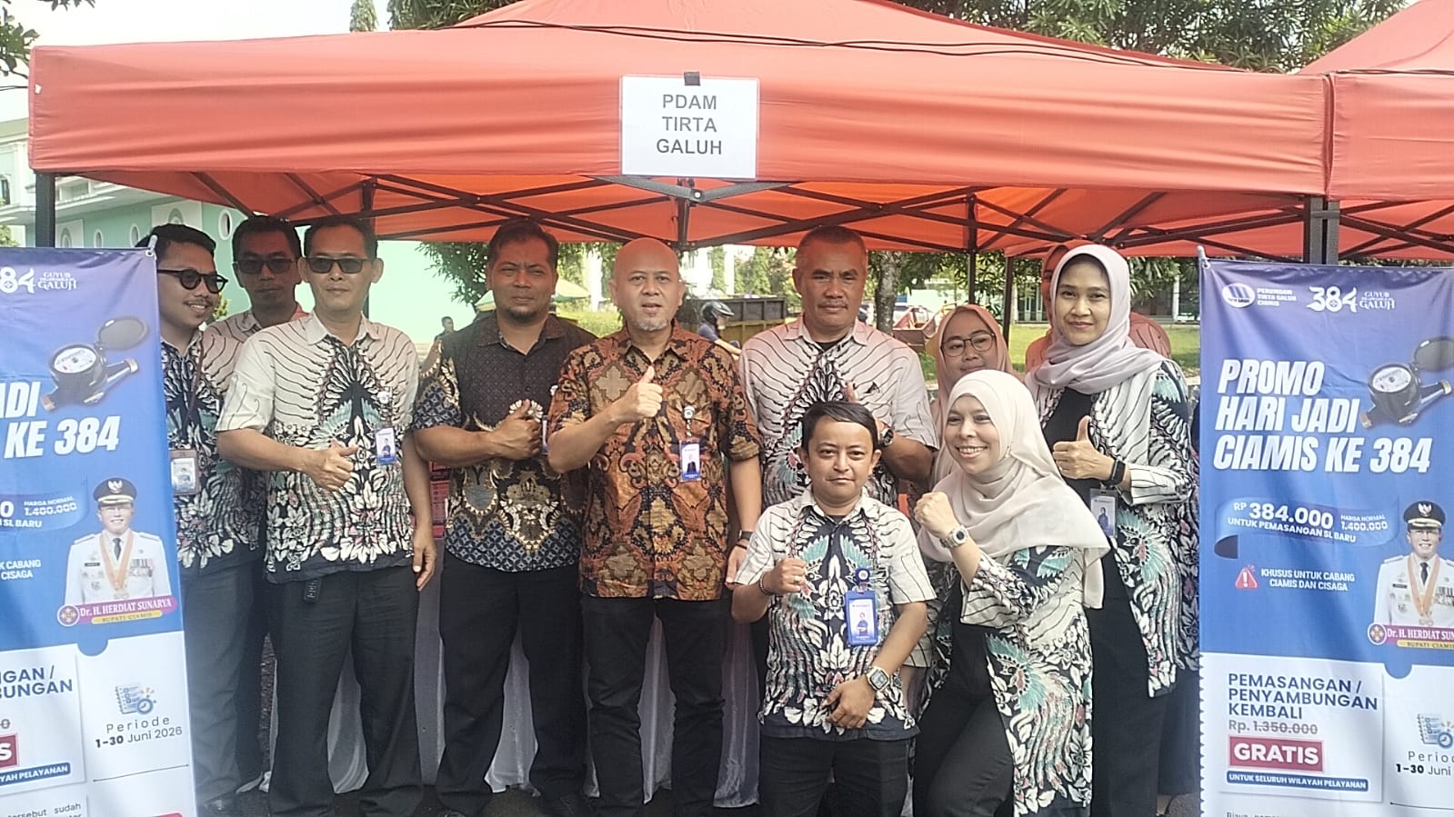Promo Hari Jadi Ciamis Ke-384, Perumdam Tirta Galuh Beri Diskon 70 Persen Sambungan Baru dan Gratis Penyambungan Pelanggan Nonaktif