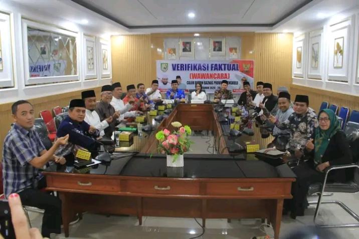 10 Calon Pimpinan BAZNAS Bengkulu Jalani Verifikasi Faktual, Prinsip 3A Jadi Syarat Lolos