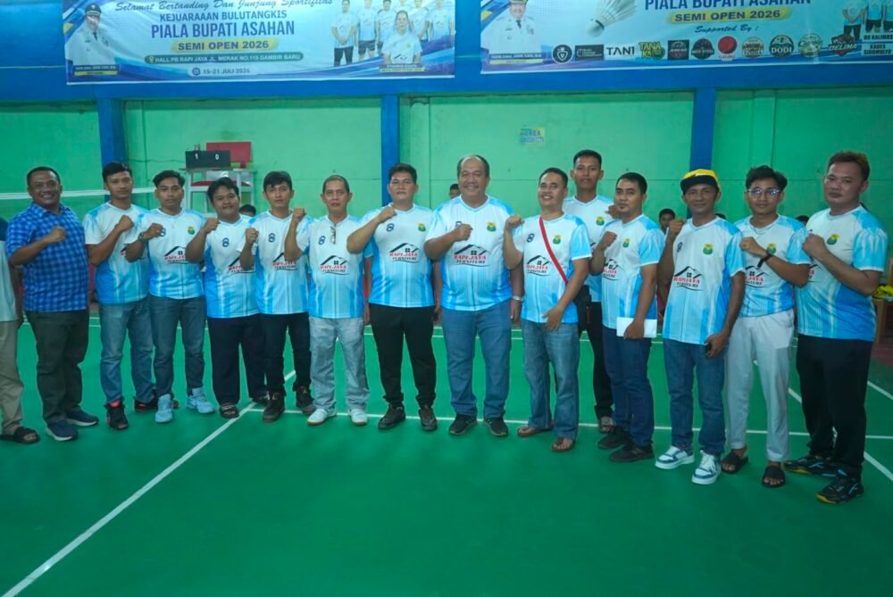 Bupati Asahan Taufik Zainal Abidin Buka Turnamen Bulutangkis Semi Open 2026, Target Cetak Atlet Muda Berprestasi