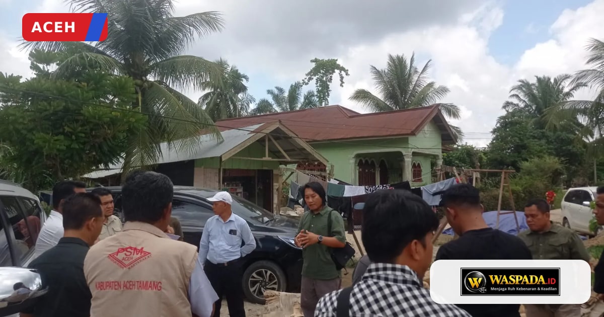 DPRK Aceh Tamiang Temukan Batako Rapuh dan Bangunan Miring di Huntap Bukit Rata, Minta Rekanan Perbaiki Mutu