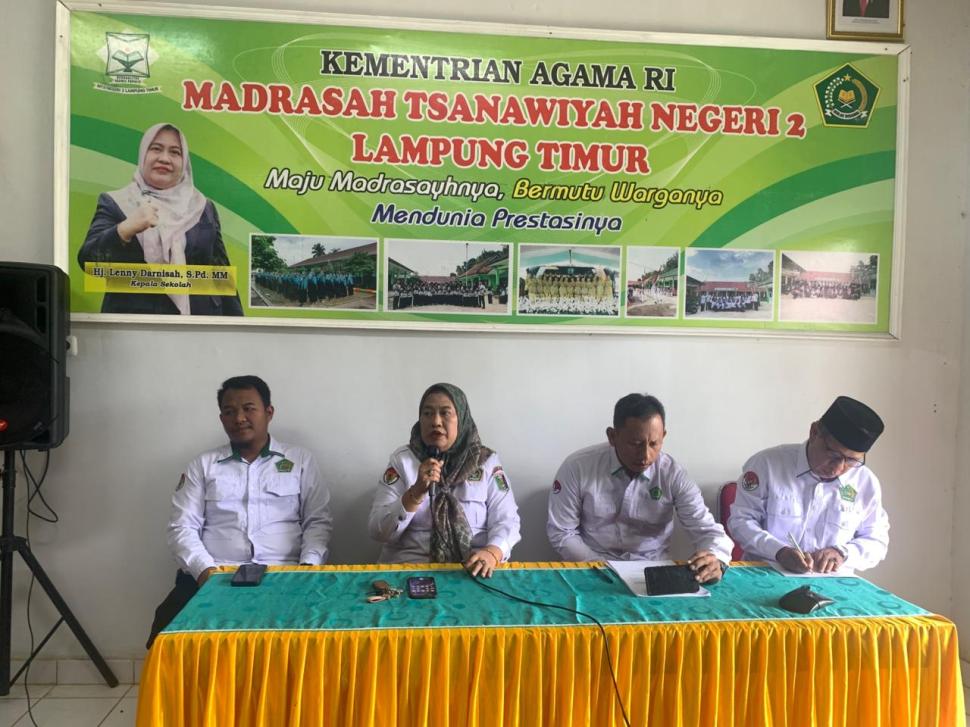MTsN 2 Lampung Timur Putuskan Kenaikan Kelas 2025/2026, Kepala Madrasah Tekankan Objektivitas Penilaian