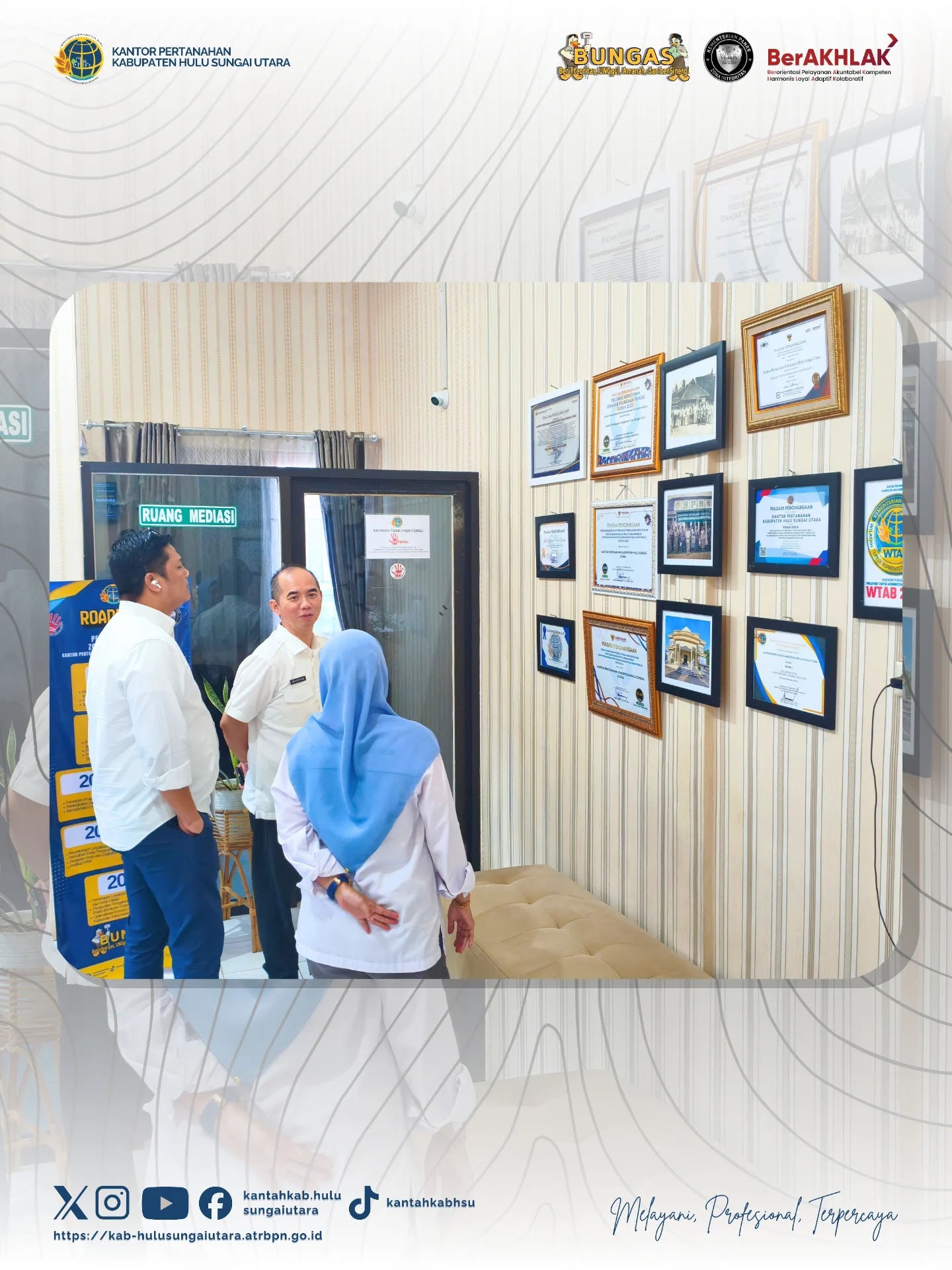 Kakanwil BPN Kalsel Turun ke HSU Bahas Program Strategis dan Kualitas Layanan Pertanahan, Ini Targetnya