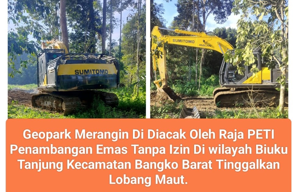 Aktivis Minta Gubernur Jambi Al Haris Gugat Raja PETI Idris yang Porak-porandakan Geopark Merangin di Bangko Barat