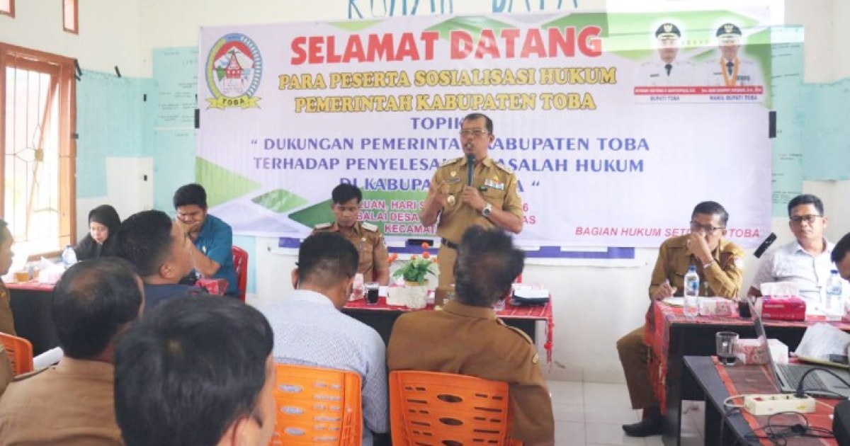 Wakil Bupati Toba Buka Sosialisasi Hukum Tambang di Uluan, Imbau Warga Urus Izin Sebelum Menambang