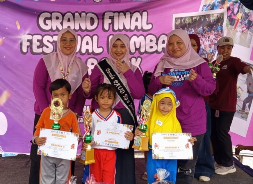 Bunda PAUD Kota Jambi Nadiyah Sebut Lari Balok Bukan Sekadar Lomba, Ini Fondasi Anak Hadapi Wajib Belajar 13 Tahun