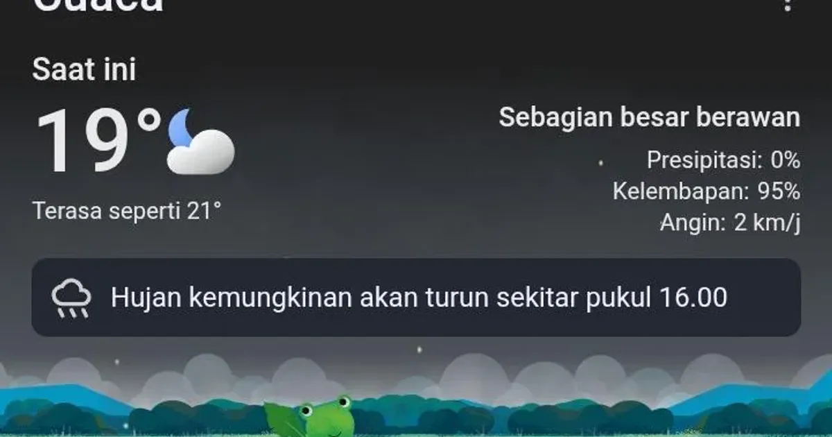Cuaca Guci Tegal Kamis 4 Juni 2026: Berawan Sepanjang Hari, Suhu 13–23°C, Waspada Kabut Sore Hari