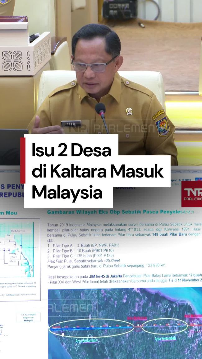 Mendagri Tito Karnavian Bantah Dua Desa di Kalimantan Utara Lepas ke Malaysia, Ini Penjelasannya