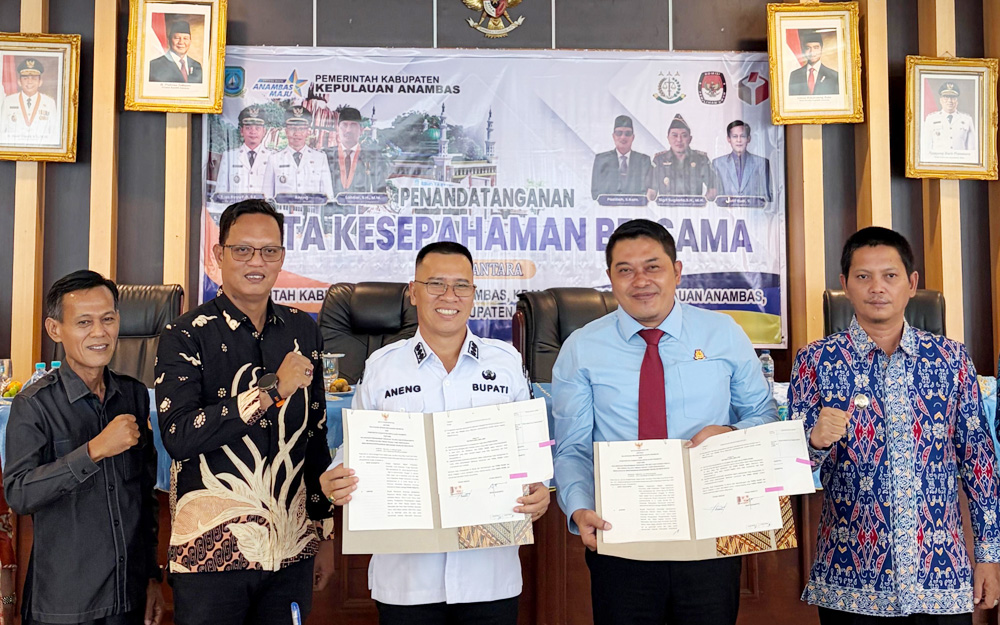 Kejari Kepulauan Anambas Teken MoU Bidang Perdata dengan Pemkab, KPU, dan Bawaslu, Ini Fokus Kerja Samanya