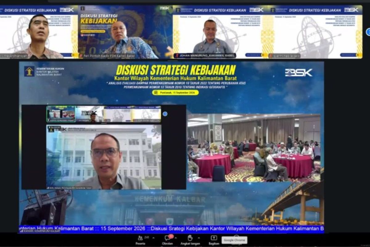Kanwil Kemenkum Babel Bahas Penguatan Indikasi Geografis untuk Produk Unggulan Daerah