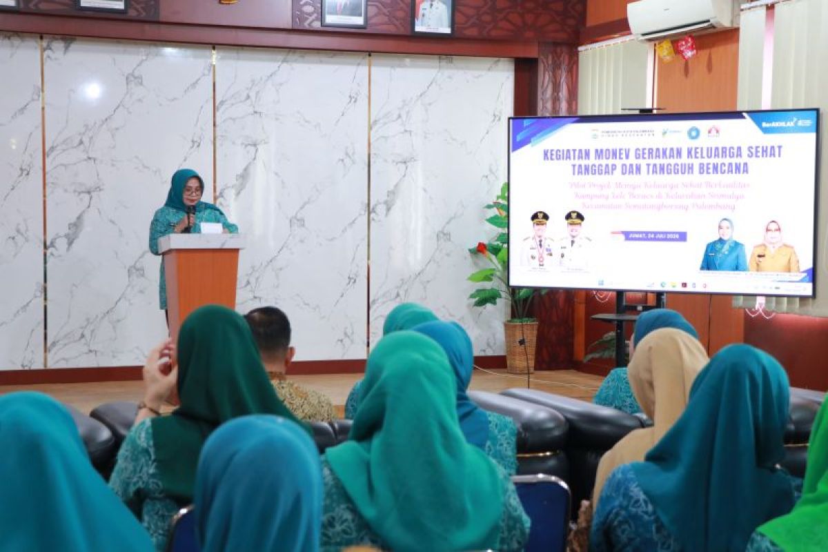 Kelurahan Srimulya Sematang Borang Palembang Jadi Pilot Project Keluarga Sehat dan Tanggap Bencana 2026