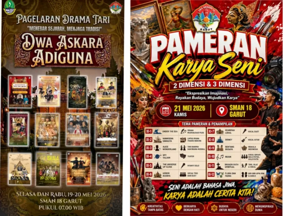 926 Siswa SMAN 18 Garut Unjuk Kebolehan dalam Pagelaran Seni Kolaboratif, Padukan Sejarah dan Tradisi Sunda