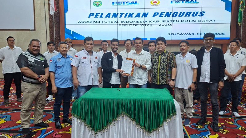 Pengurus AFKAB Kutai Barat 2026-2030 Resmi Dilantik, Target Emas di Porprov Kaltim 2026 di Paser