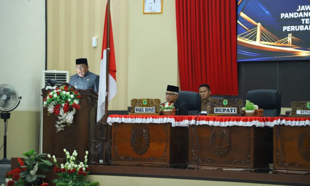 Bupati HSU Sahrujani Jawab 15 Poin Pemandangan Umum Fraksi DPRD soal Raperda Perubahan APBD 2026