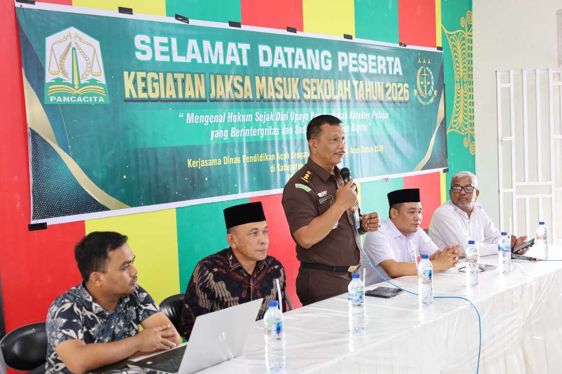 Cabdisdik dan Kejati Aceh Gelar Program Jaksa Masuk Sekolah di Aceh Utara, Bekali Pelajar Sadar Hukum di Era Digital
