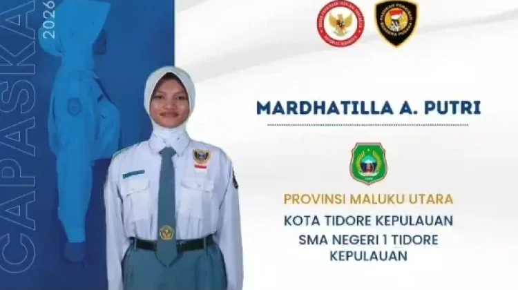 Siswi SMAN 1 Tidore Lolos Paskibraka Nasional 2026, Maluku Utara Kirim Dua Perwakilan ke Istana Negara