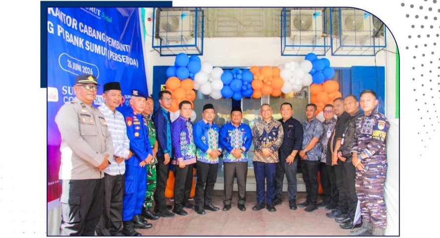 Wakil Bupati Labuhanbatu Resmikan KCP Bank Sumut Sei Berombang, Dorong Transaksi Digital dan Budaya Menabung