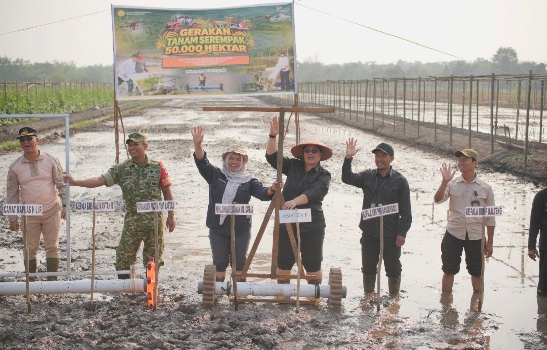 Pemkab Kapuas Ikut Gerakan Tanam Serempak 50 Ribu Hektare, Lahan 2 Hektare di Sei Pasah Disiapkan untuk Ketahanan Pangan