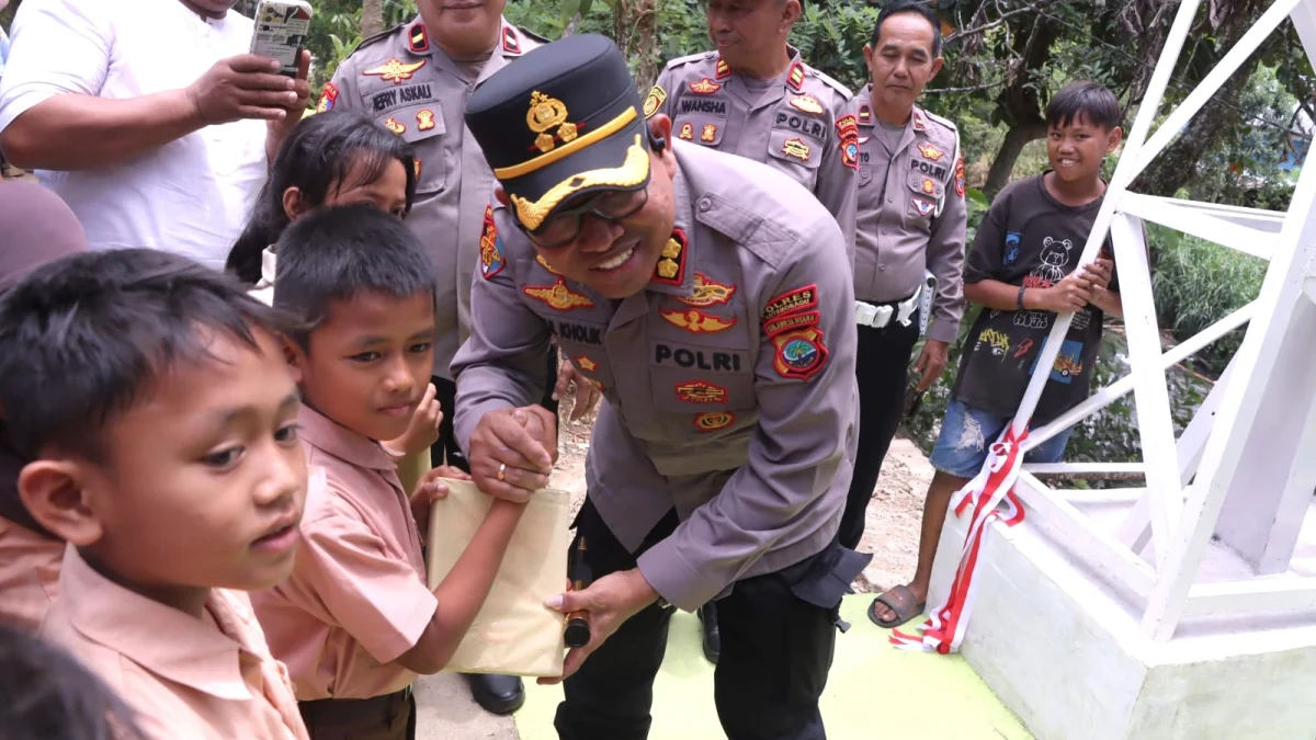 Kapolres Kotamobagu dan Forkopimda Bolmong Hadiri Peluncuran 2.500 Jembatan Perintis Garuda dan 3.000 Titik Air Bersih