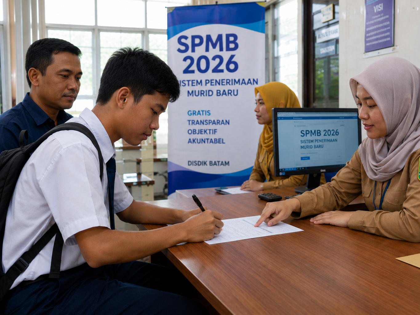 Dinas Pendidikan Batam Buka SPMB 2026/2027 untuk SD dan SMP, Seluruh Jalur Pendaftaran Gratis
