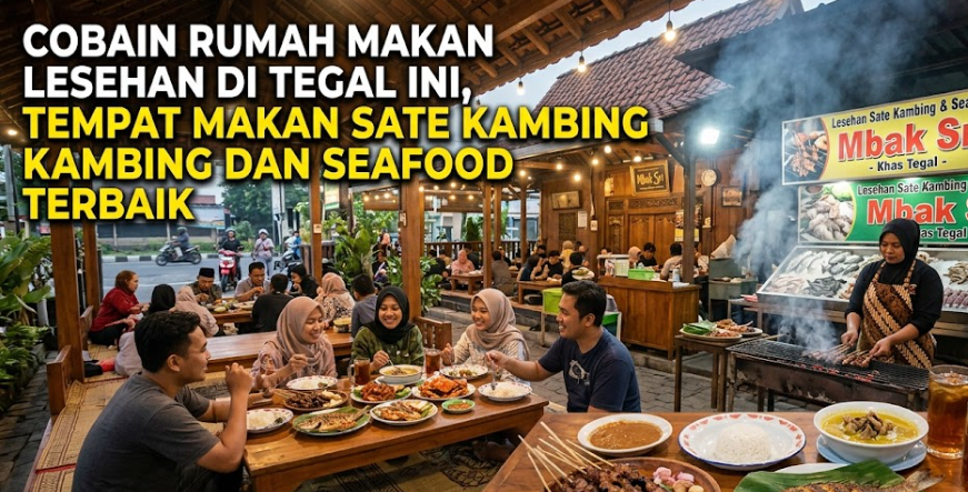 Menikmati Lesehan di Tegal: Sate Kambing Balibul Empuk hingga Seafood Tepi Pantura