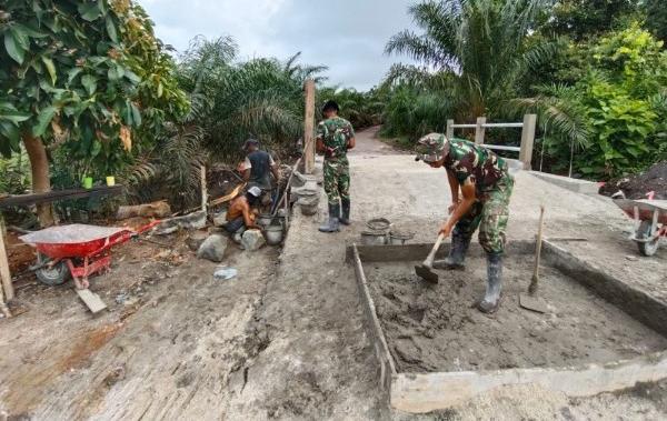 Kodim 0432/Bangka Selatan Bangun Jembatan Armco di Tiga Kecamatan, Target Selesai 2026 Perkuat Konektivitas Desa