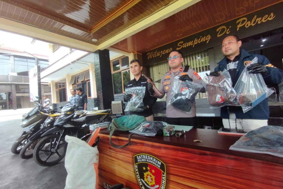 Polres Kuningan Ringkus Jambret Spesialis Nasabah Bank, Sasar Korban Usai Ambil Uang Tunai