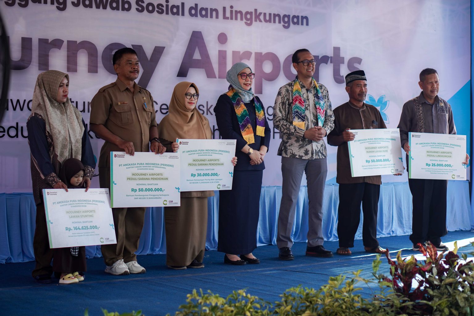Pemkot Banjarbaru dan Injourney Airports Salurkan Bantuan TJSL Rp319 Juta, Fokus ke Stunting hingga RTLH