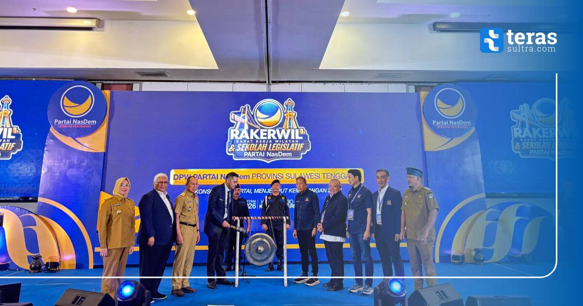 NasDem Sultra Gelar Sekolah Legislatif dan Rakerwil, Prananda Surya Paloh Instruksikan Kader Kuasai Medsos untuk Pemilu 2029