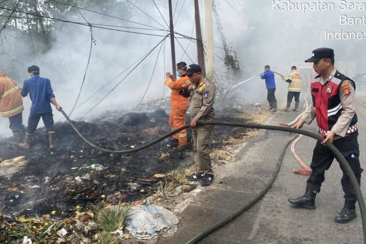 Polres Serang Terapkan Empat Langkah Cegah Kebakaran Saat Kemarau, Warga Diminta Tak Bakar Sampah Sembarangan