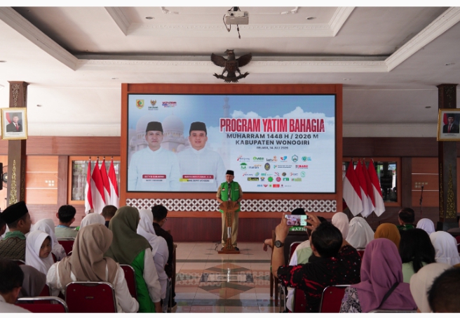 BAZNAS Wonogiri Salurkan Santunan Rp60 Juta ke 150 Anak Yatim, Siapkan Rp500 Juta untuk Program Ekonomi