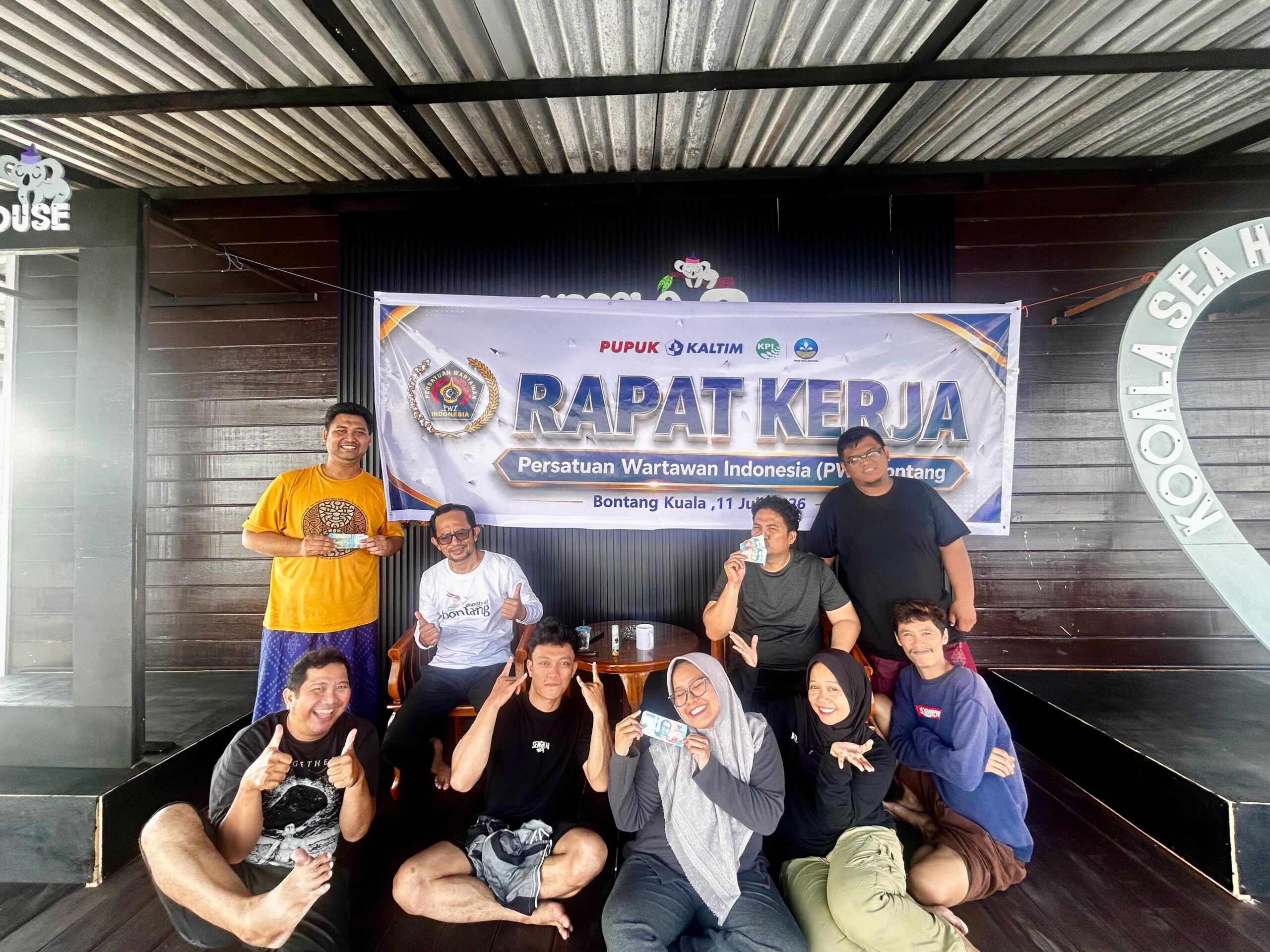 PWI Bontang Rapat Kerja di Vila Kooala, Susun Program Tingkatkan Kompetensi dan Perlindungan Hukum Wartawan