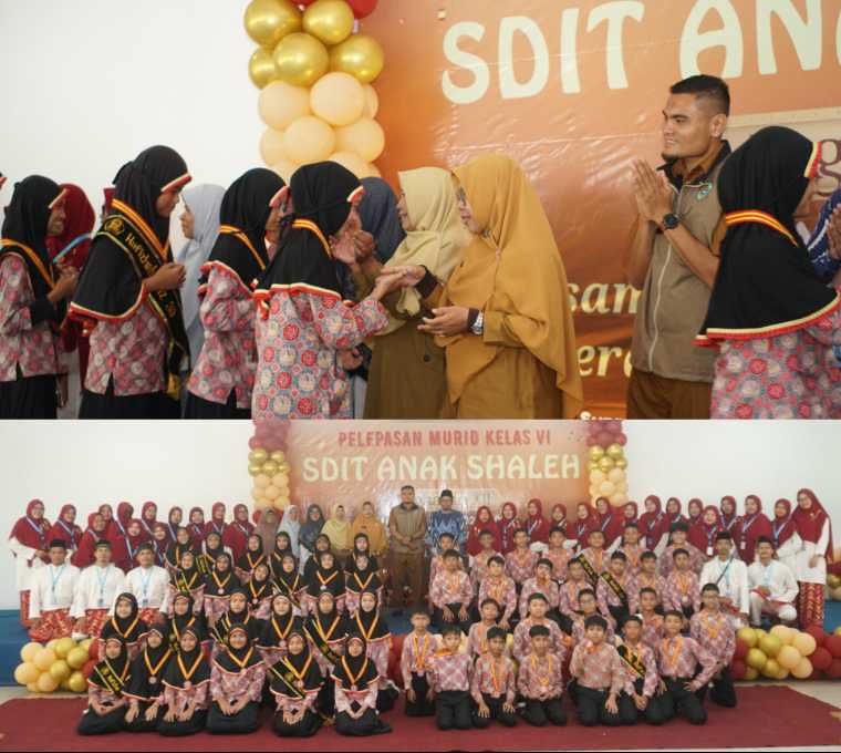 Momen Haru dan Bangga Warnai Pelepasan Murid Kelas VI SDIT Anak Shaleh Mempawah, 40 Siswa Diwisuda