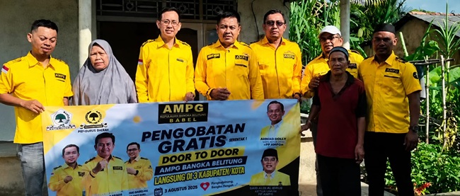 PD AMPG Babel Gelar Pengobatan Gratis Door to Door, 20 Titik di Pangkalpinang hingga Bangka Tengah Terjangkau