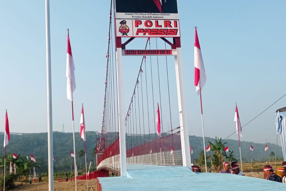 Kapolri Resmikan 874 Jembatan Gantung, Polda Banten Terima Jatah Terbanyak 145 Unit