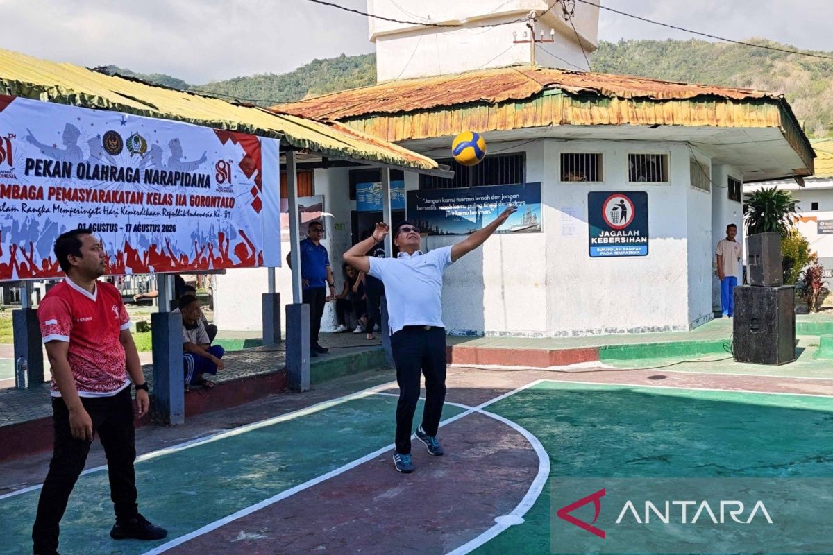 Lapas Kelas IIA Gorontalo Gelar Pekan Olahraga Antar Warga Binaan, Tanding Bola Voli hingga Permainan Tradisional