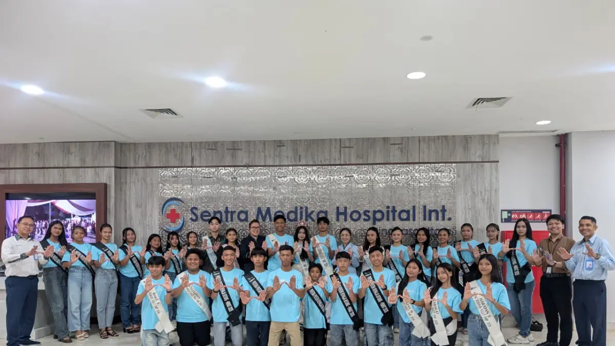 17 Finalis Putera Puteri Remaja Bitung Minahasa Utara 2026 Ikuti Hospital Tour di Sentra Medika Hospital